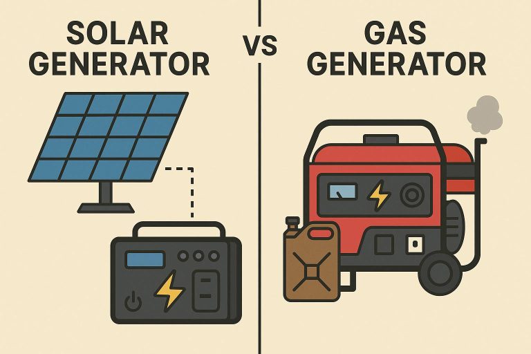 Solar Generators vs. Gas Generators: A Prepper’s Power Showdown