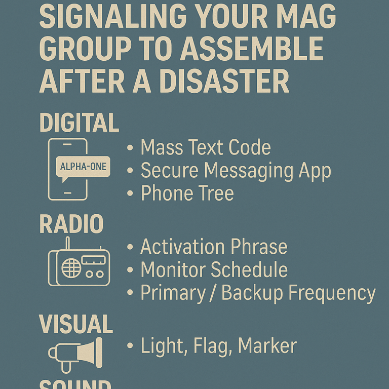 Signaling Your MAG Group to Assemble After a Disaster