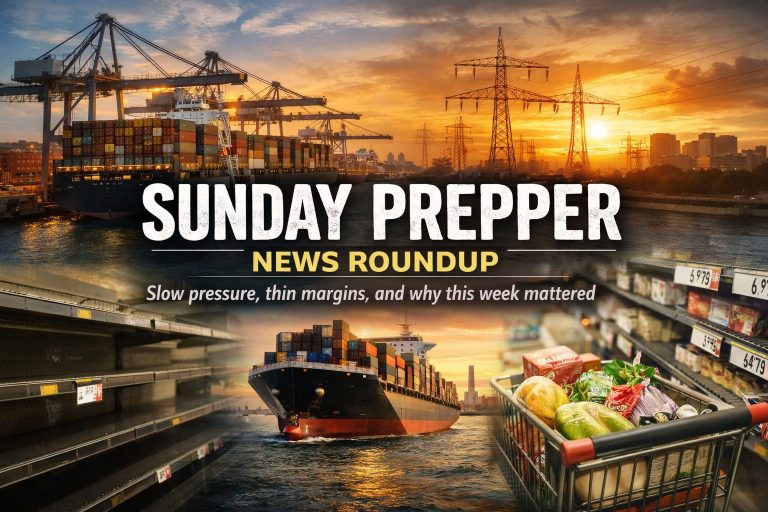 Sunday Prepper News Roundup – February 15, 2026
