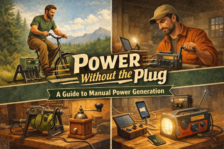 Very Small-Scale Manual Power Generation for Charging Essential Devices