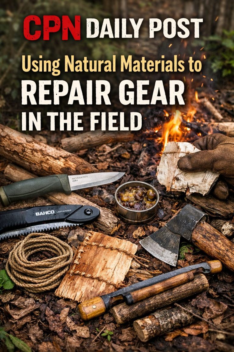 Using Natural Materials to Repair Gear in the Field