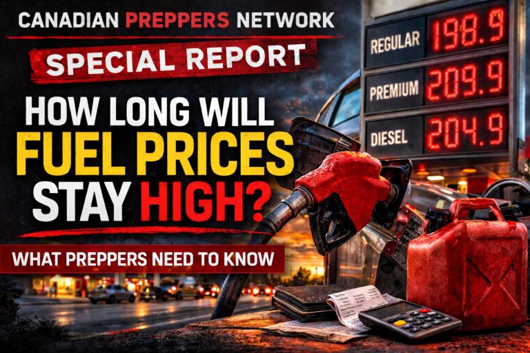 SPECIAL REPORT: How Long Will Fuel Prices Stay High — And What Canadian Preppers Should Expect
