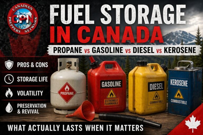 Fuel Storage in Canada: Propane vs Gasoline vs Diesel vs Kerosene—What Actually Lasts When It Matters