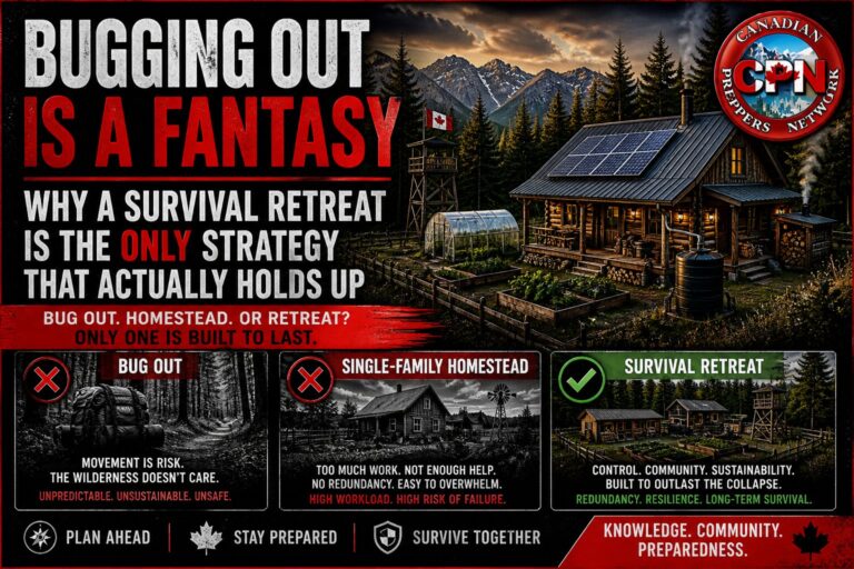 Bugging Out Is a Fantasy: Why a Survival Retreat Is the Only Strategy That Actually Holds Up