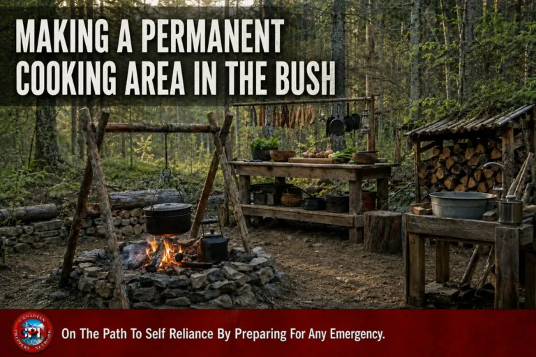 Making a Permanent Cooking Area in the Bush