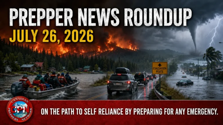 Prepper News Roundup — July 26, 2026