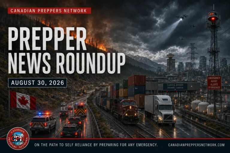 Prepper News Roundup — August 30, 2026