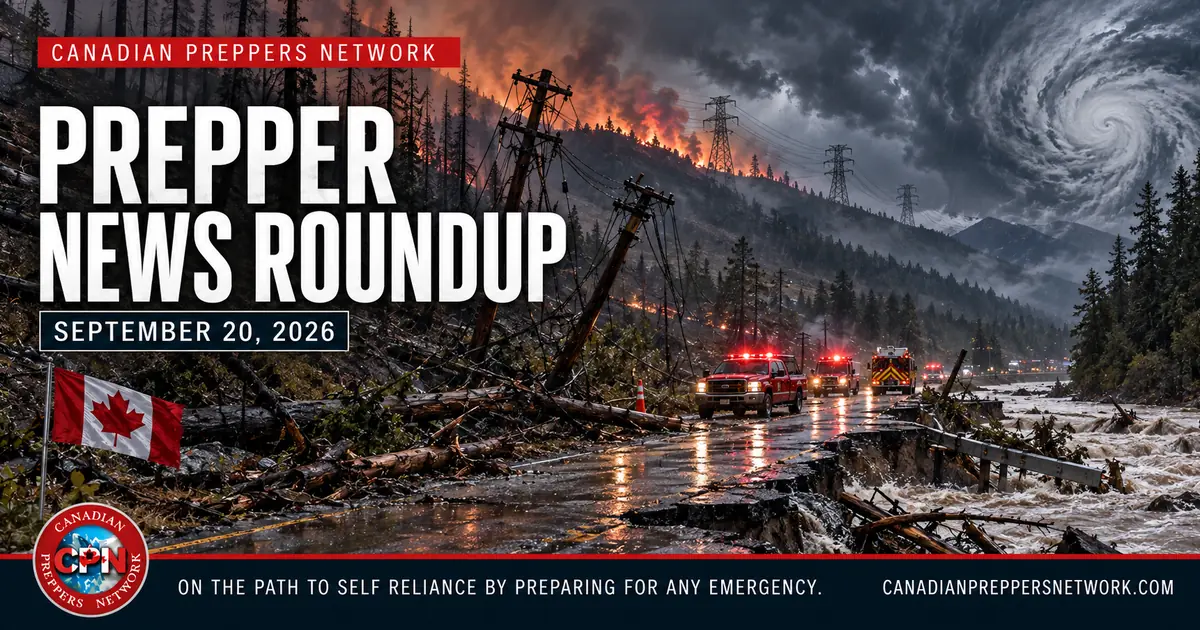 Prepper News Roundup — September 20, 2026